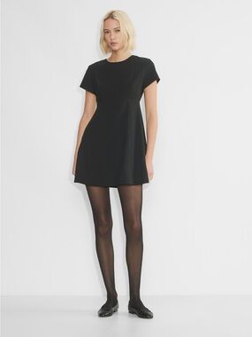 Aritizia Sunday Best Kudrow Black Mini Dress Size 0 NWT 90s Chic Preppy Timeless